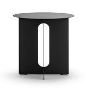 Kiyo Round Steel Side Table | Matte Black gallery detail image