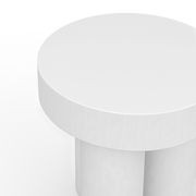 Colum 50cm Round Concrete Side Table | Indoor & Outdoor | White gallery detail image