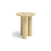 Pila Round Solid Oak Side Table | Natural gallery detail image