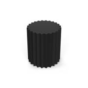 Kaei Round Fluted Side Table | Black gallery detail image