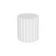 Kaei Round Fluted Side Table | White gallery detail image