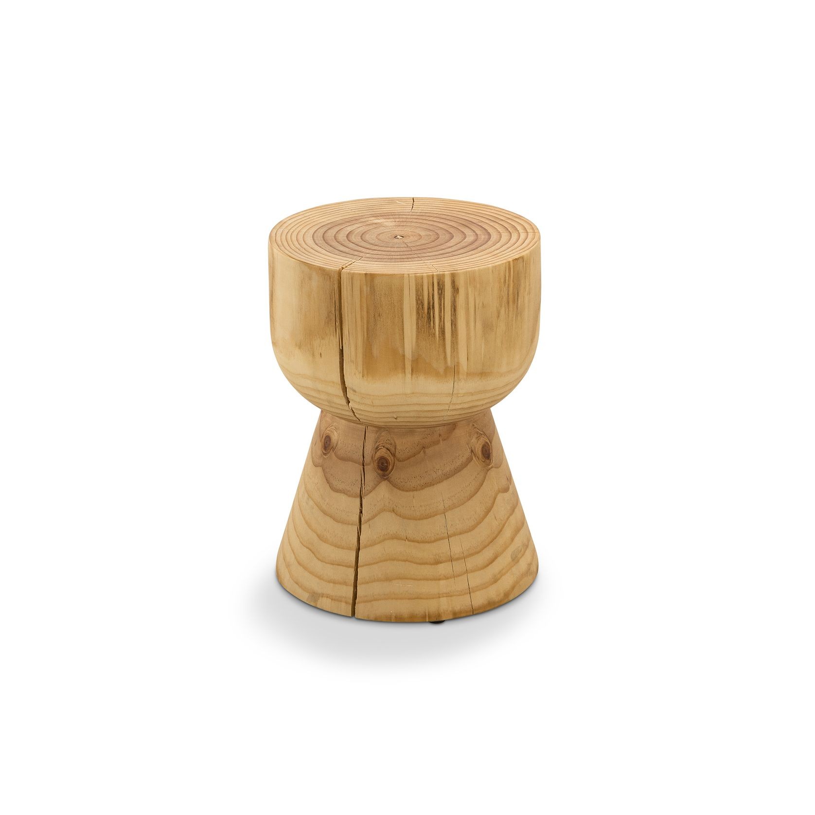 Kork Hourglass Stump Stool | Natural gallery detail image