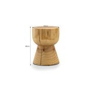 Kork Hourglass Stump Stool | Natural gallery detail image
