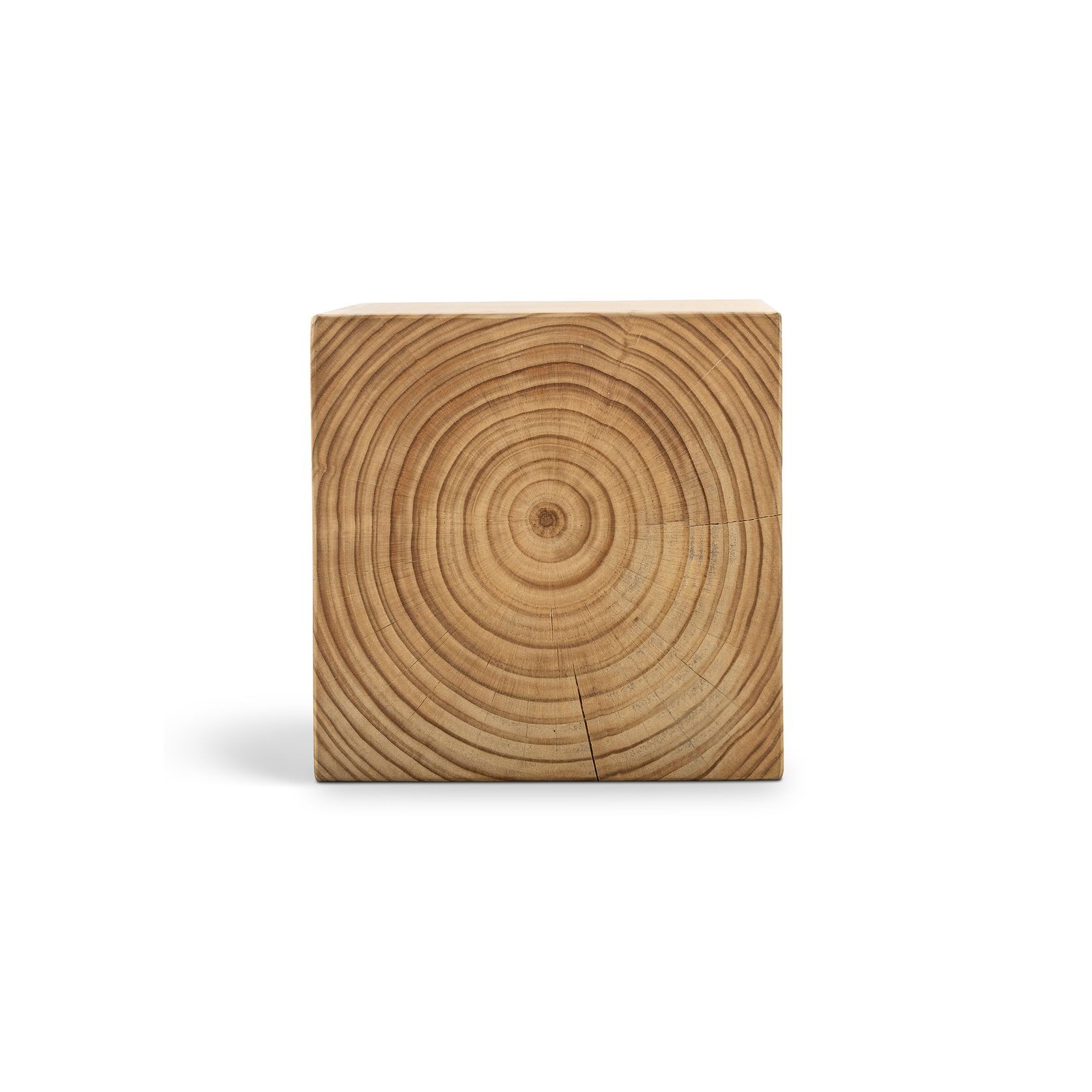 Blok Square Stump Stool | Natural gallery detail image