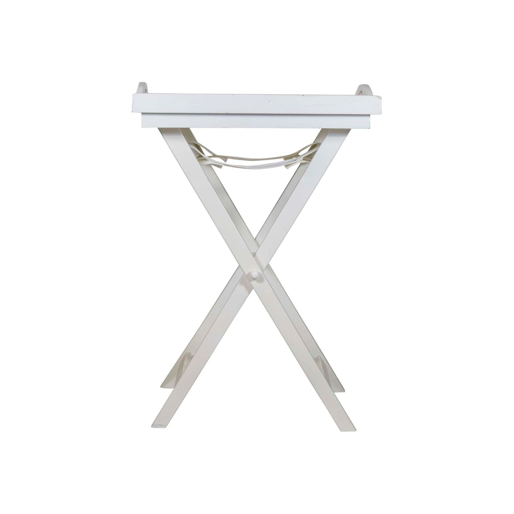 White Wooden Tray Table gallery detail image