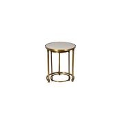 Set 2 Round Gold Nesting Tables gallery detail image