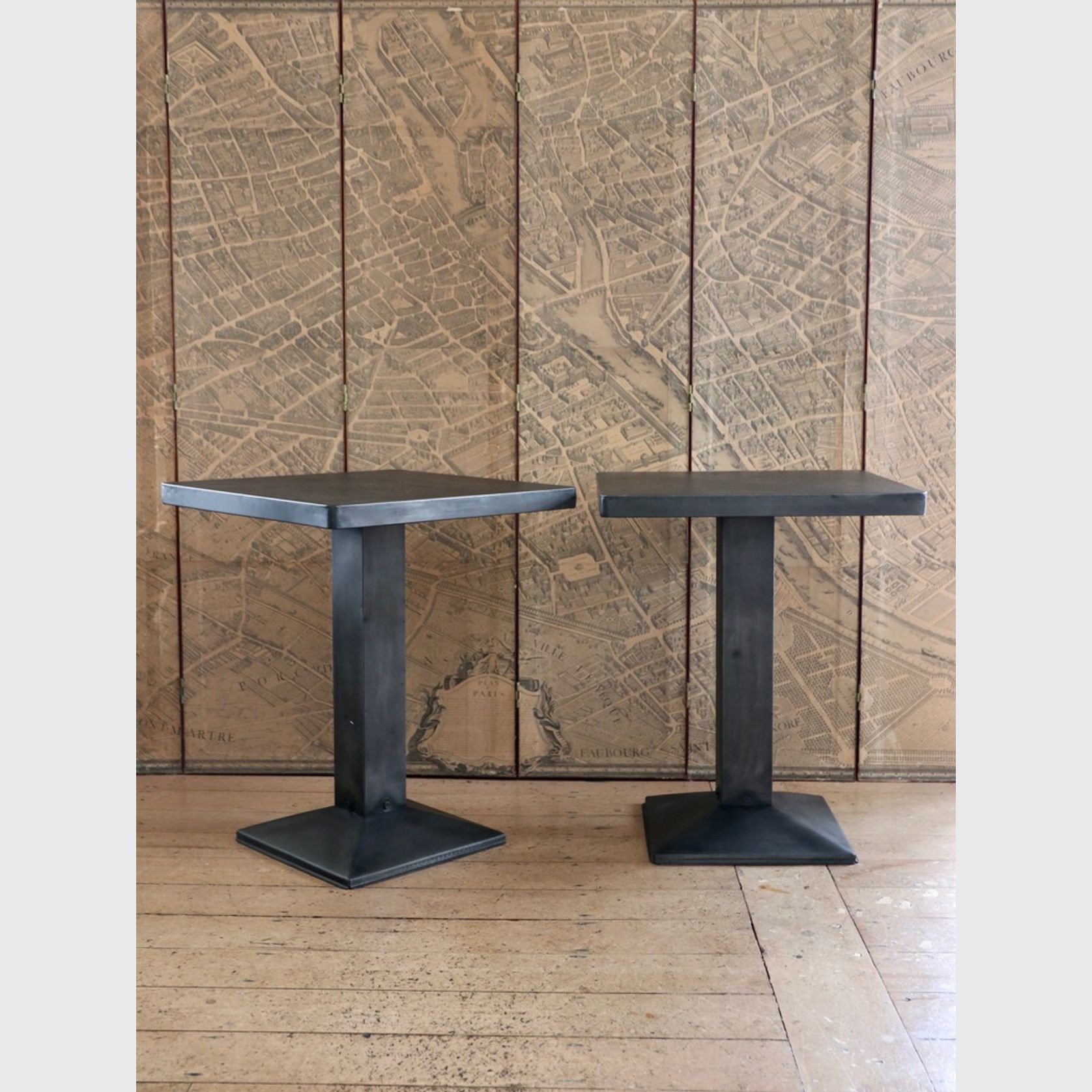 A Pair Of Original Tolix Tables By Xavier Pauchard gallery detail image