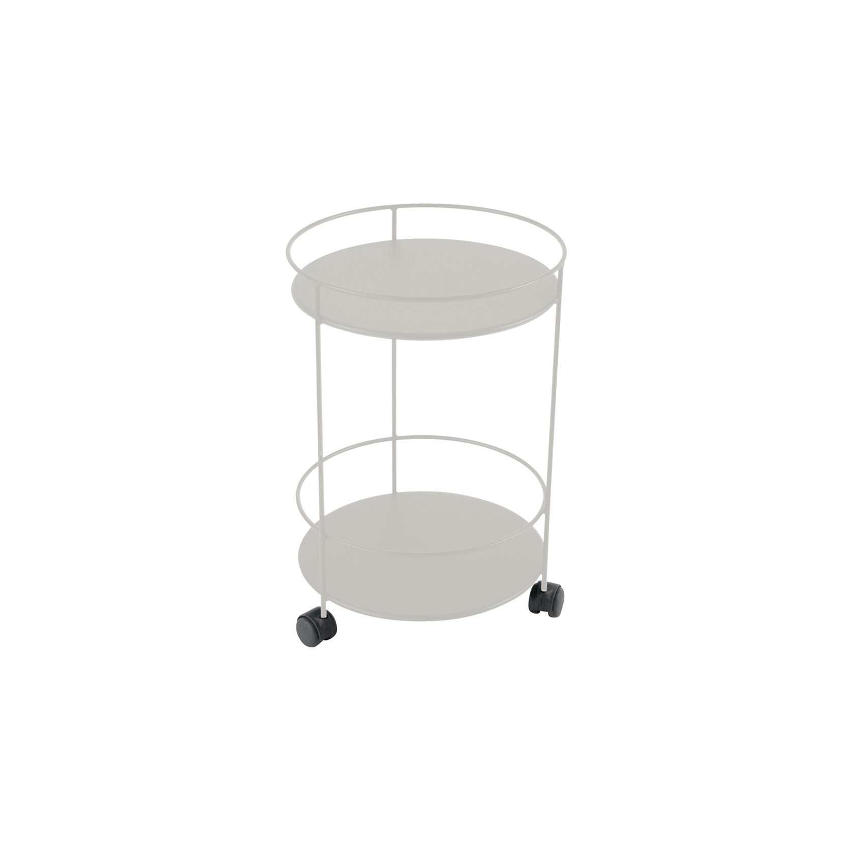 Guinguette Side Wheeled Table with Solid Double Top gallery detail image
