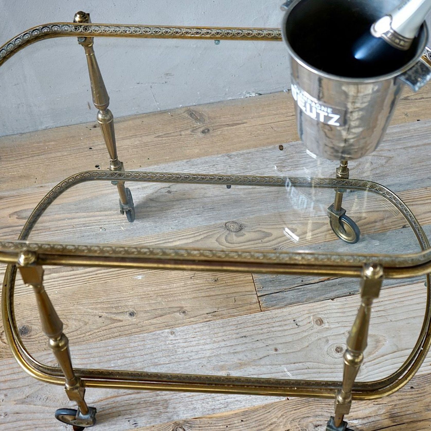 Vintage French Cocktail Trolley gallery detail image
