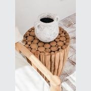 Jasper Wood Cluster Side Table 45cm gallery detail image
