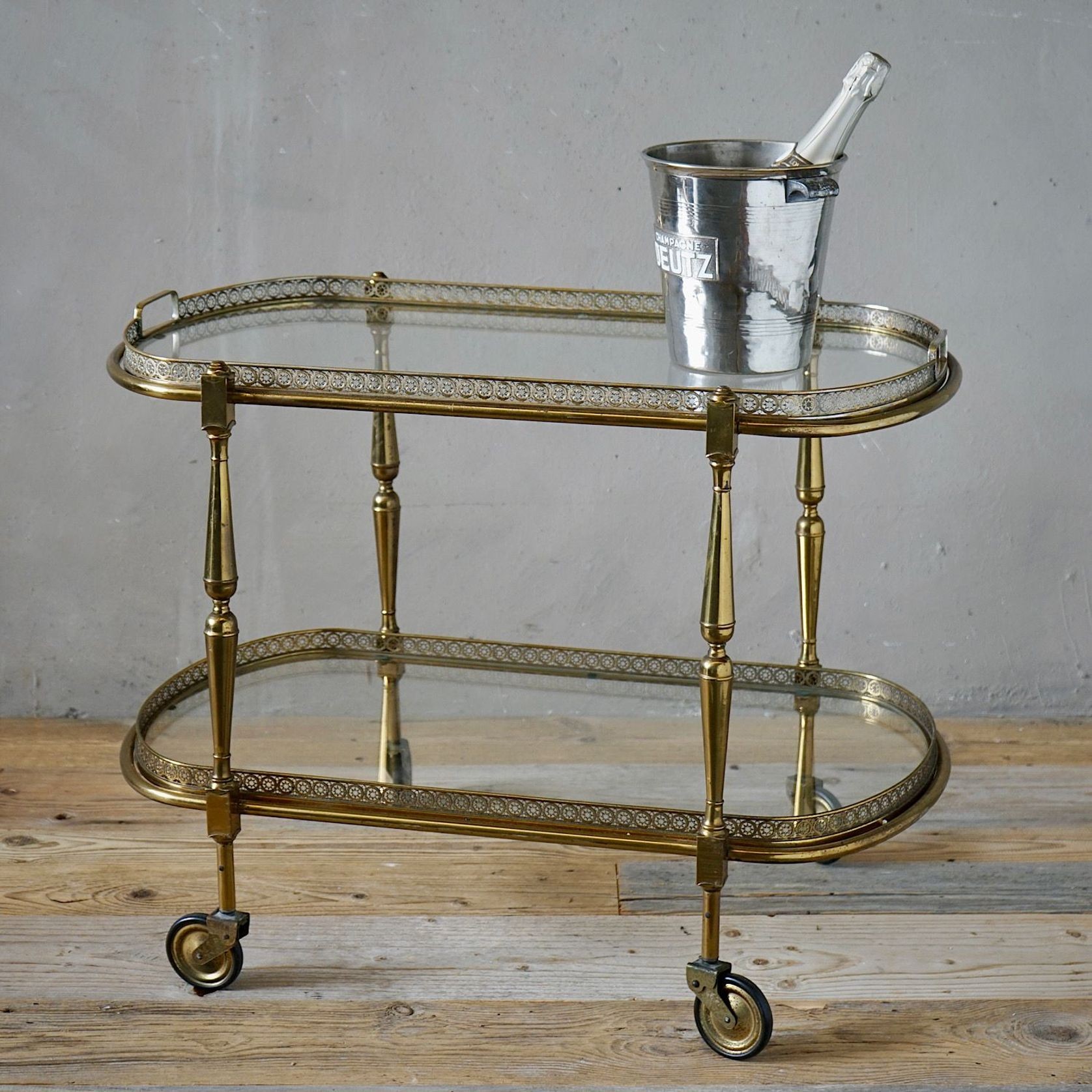Vintage French Cocktail Trolley gallery detail image