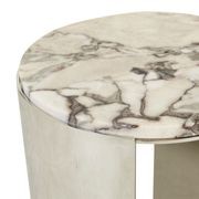 Silas Crescent Marble Side Table gallery detail image