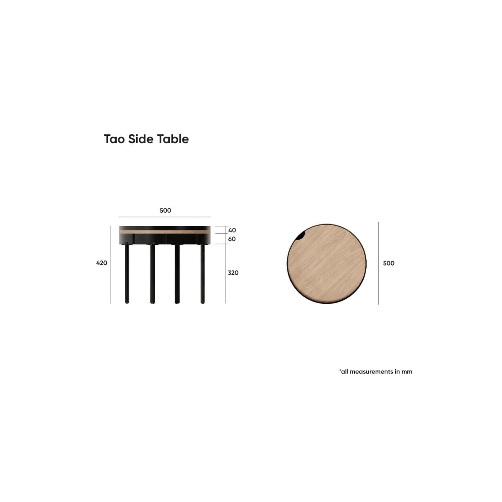 Tao Table - Small - White gallery detail image