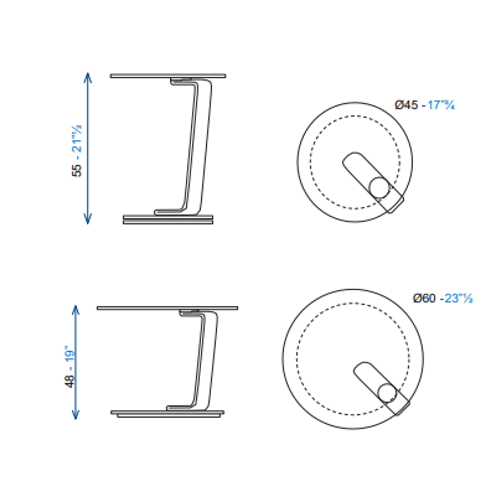 Quartet Occasional table - ceramic top gallery detail image