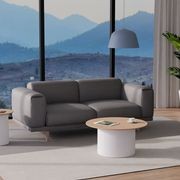 Mimi Side Table - White - Natural gallery detail image