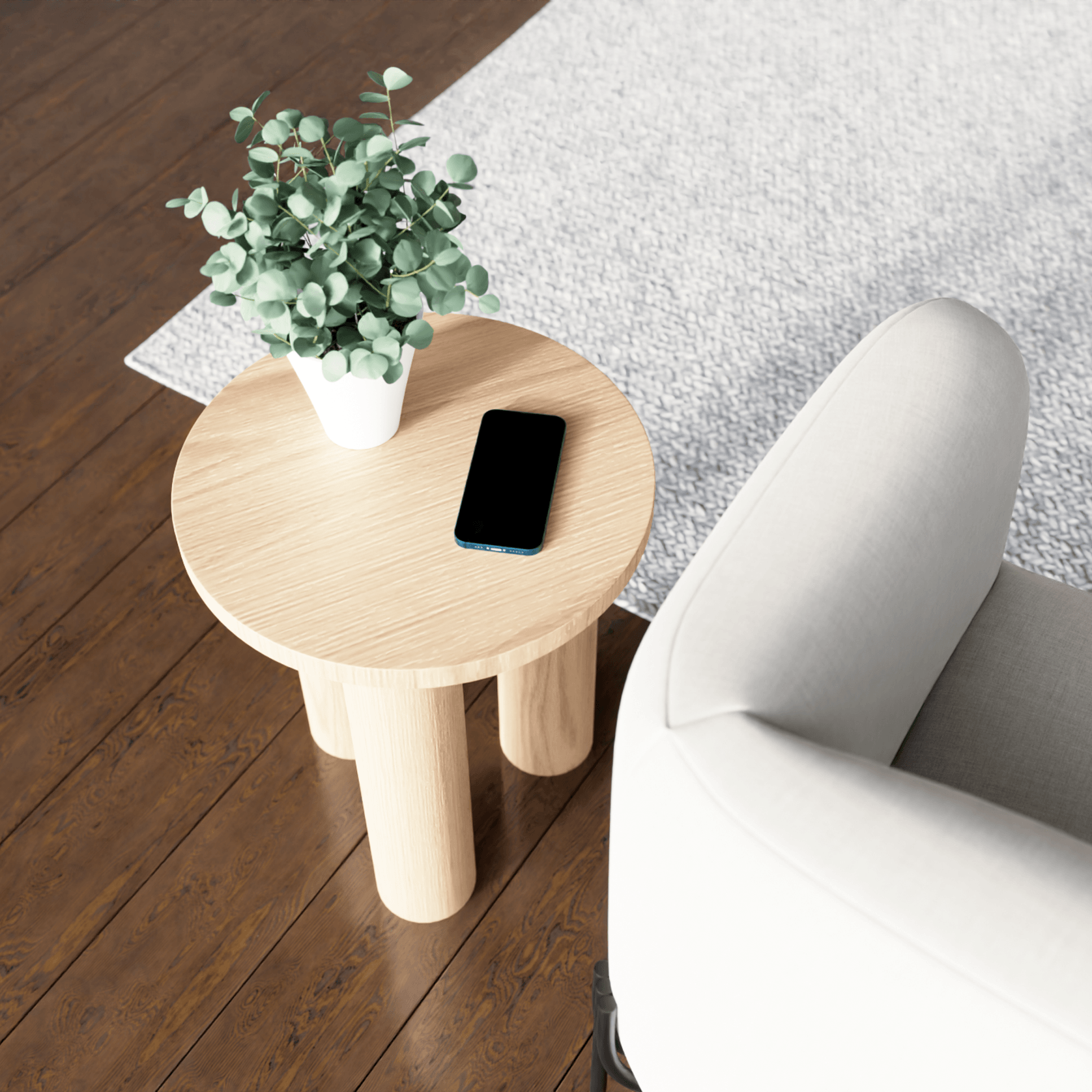 Orbix Side Table - Natural gallery detail image