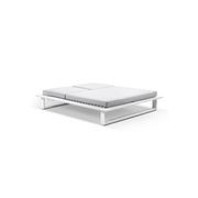 Arcadia White Grey Double Sunlounge & Square Side Table gallery detail image