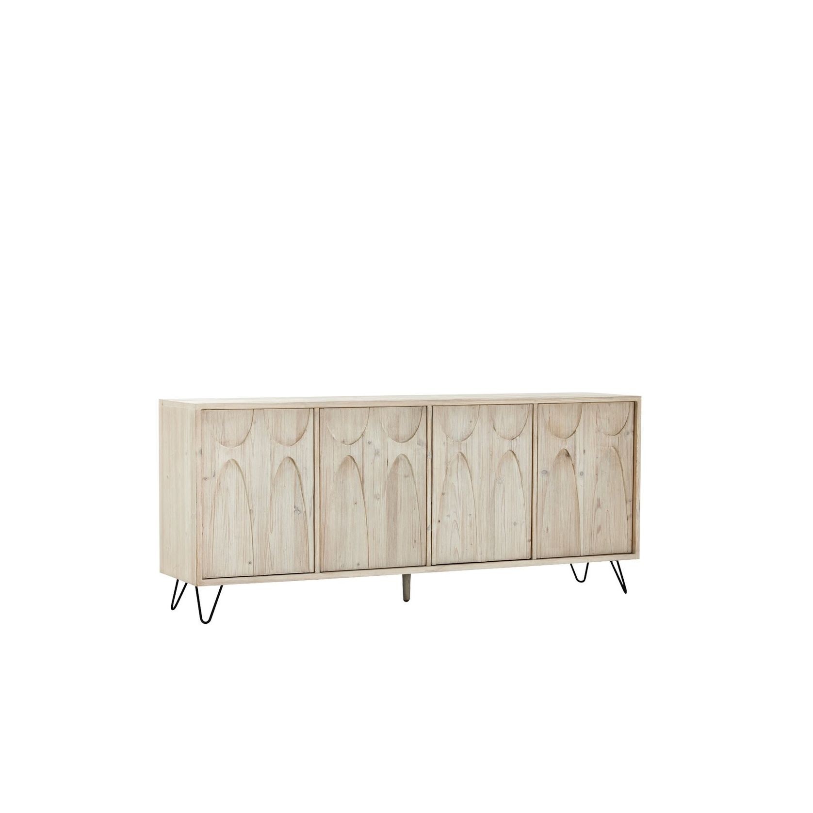 Inglewood 4 Door Sideboard - Grey White gallery detail image