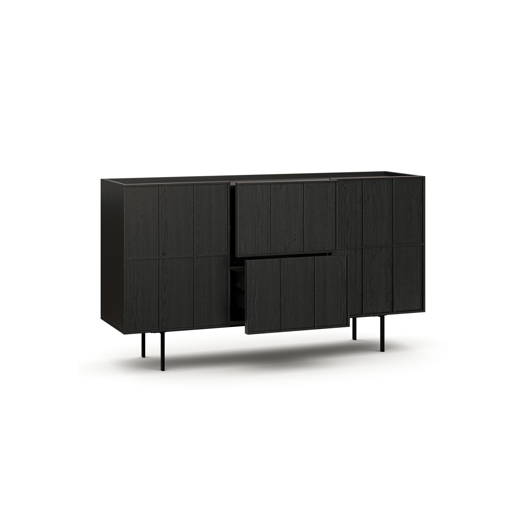 Linea 160cm Sideboard Cabinet Black Oak | L3 Home gallery detail image