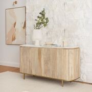Abbotsbury Indoor Buffet Sideboard with Marble Top gallery detail image