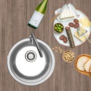 Round Pressed Stainless Steel Sinks by Mercer gallery detail image