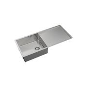 Hana 36L Single Kitchen Sink with Drainer | 990 x 450 gallery detail image