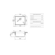 Platinum Quartz (Carbon Black) | 540 Single Bowl U/M gallery detail image