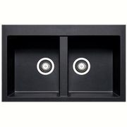 Platinum Quartz (Carbon Black) | 790 Double Bowl T/M gallery detail image