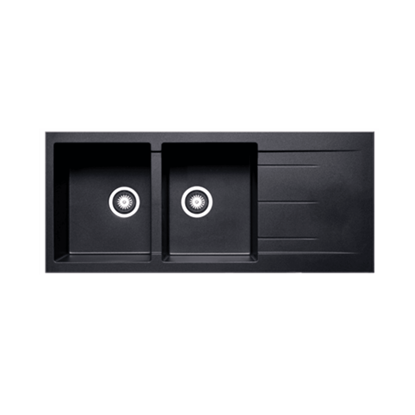 Platinum Quartz (Carbon Black) | 1160 Double Bowl gallery detail image