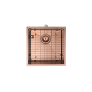 Aspen PVD 400mm Single Kitchen Sink Brushed Copper gallery detail image