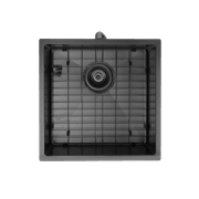 Aspen PVD 400mm Single Kitchen Sink Matte Black gallery detail image