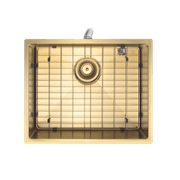 Aspen PVD 500mm Single Kitchen Sink Brushed Brass gallery detail image