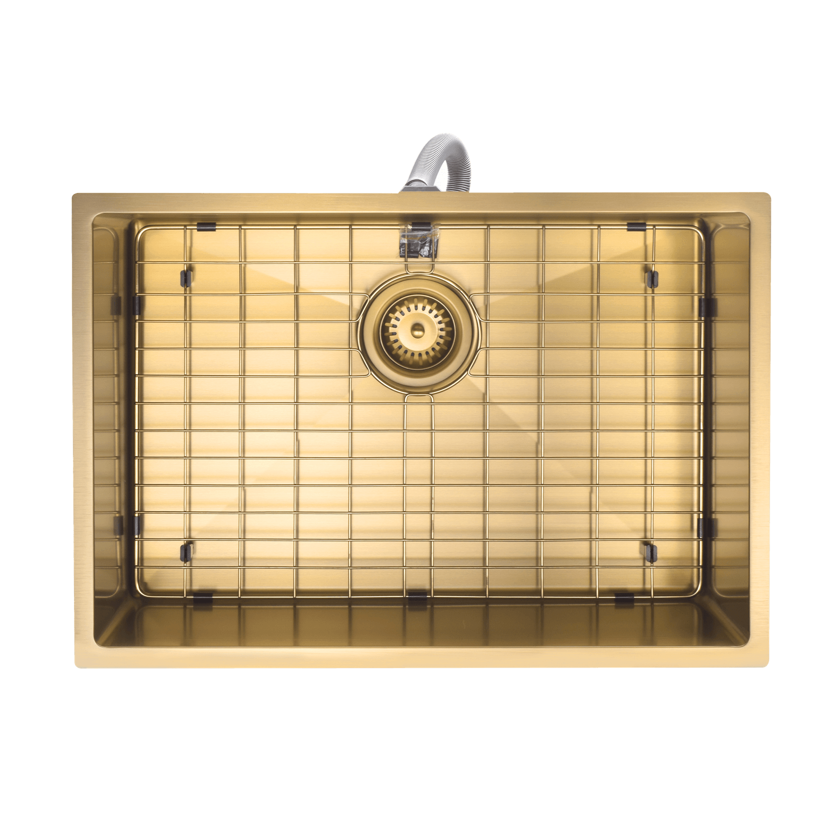 Aspen PVD 600mm Single Kitchen Sink Brushed Brass gallery detail image