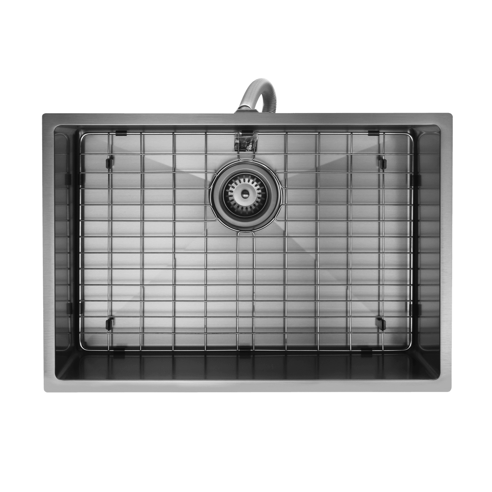 Aspen PVD 600mm Single Kitchen Sink Gun Metal gallery detail image