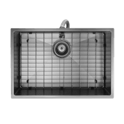 Aspen PVD 600mm Single Kitchen Sink Gun Metal gallery detail image