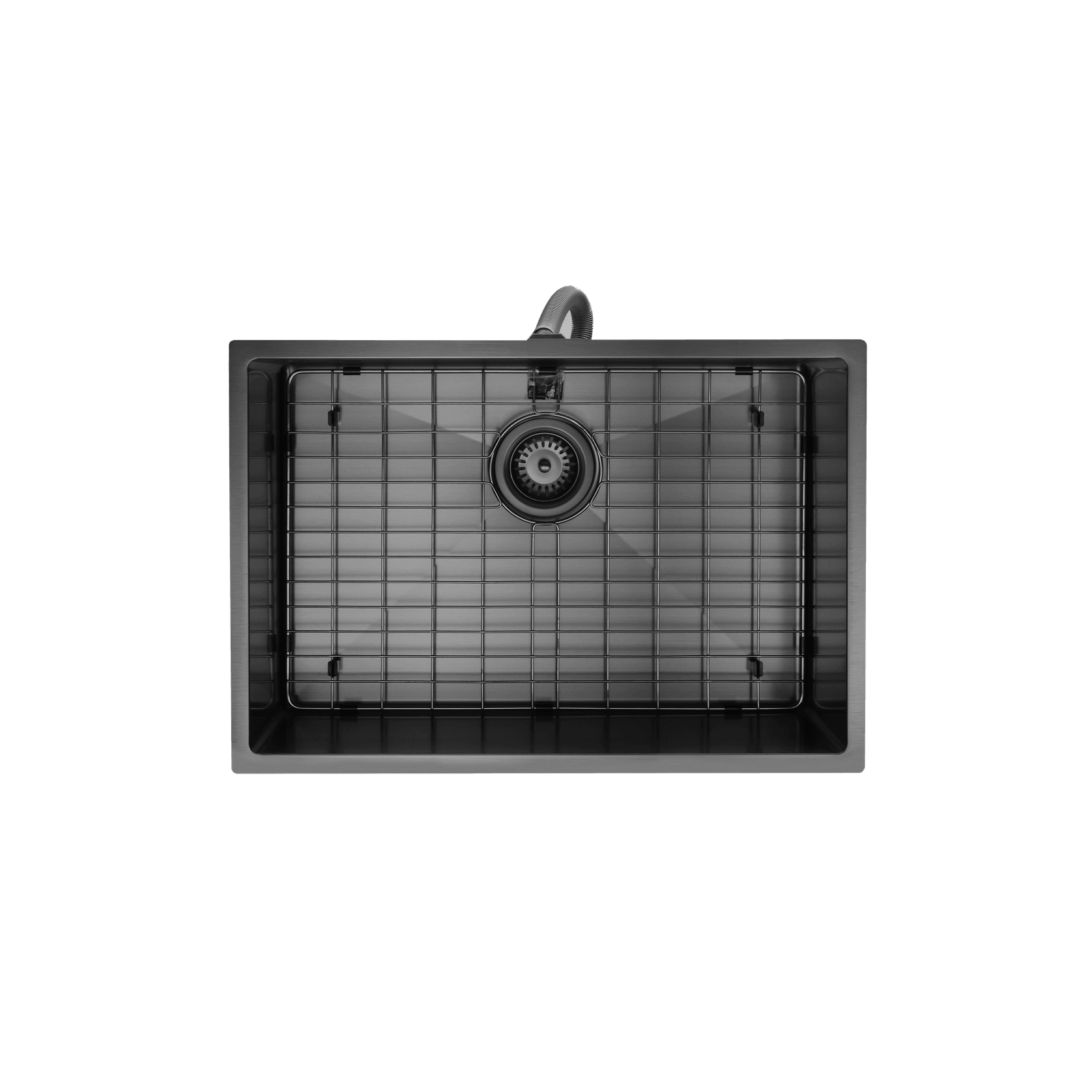 Aspen PVD 600mm Single Kitchen Sink Matte Black gallery detail image