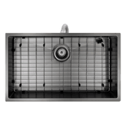 Aspen PVD 700mm Single Kitchen Sink Gun Metal gallery detail image