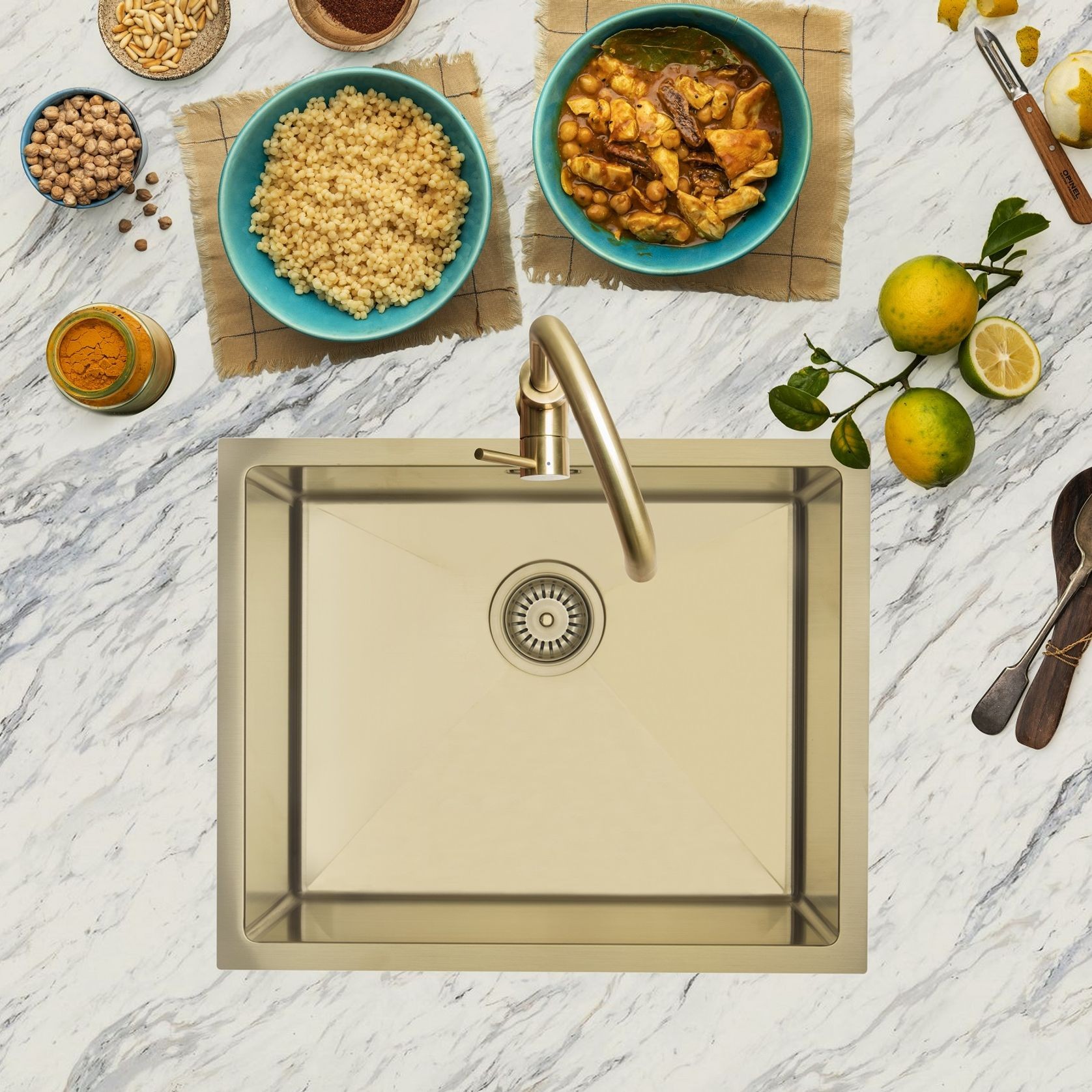 Aurora Coloured Stainless Steel Sinks by Mercer gallery detail image