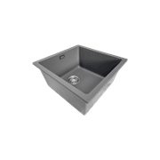 Aura Granite 400mm Single Kitchen Sink Charcoal gallery detail image