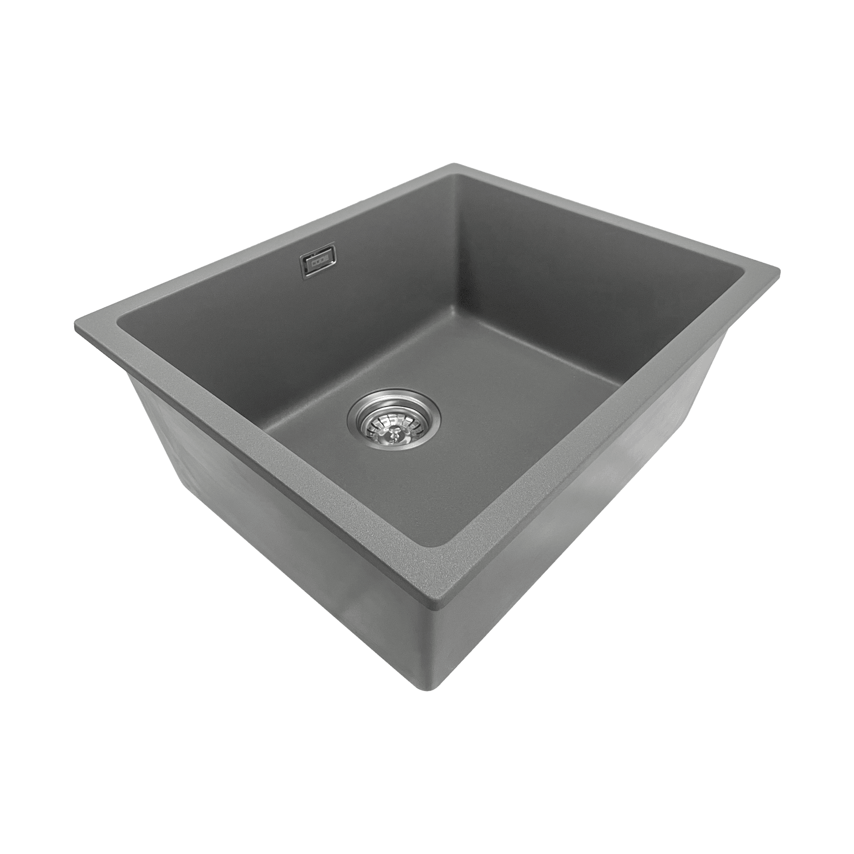 Aura Granite 500mm Single Kitchen Sink Charcoal gallery detail image