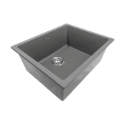 Aura Granite 500mm Single Kitchen Sink Charcoal gallery detail image