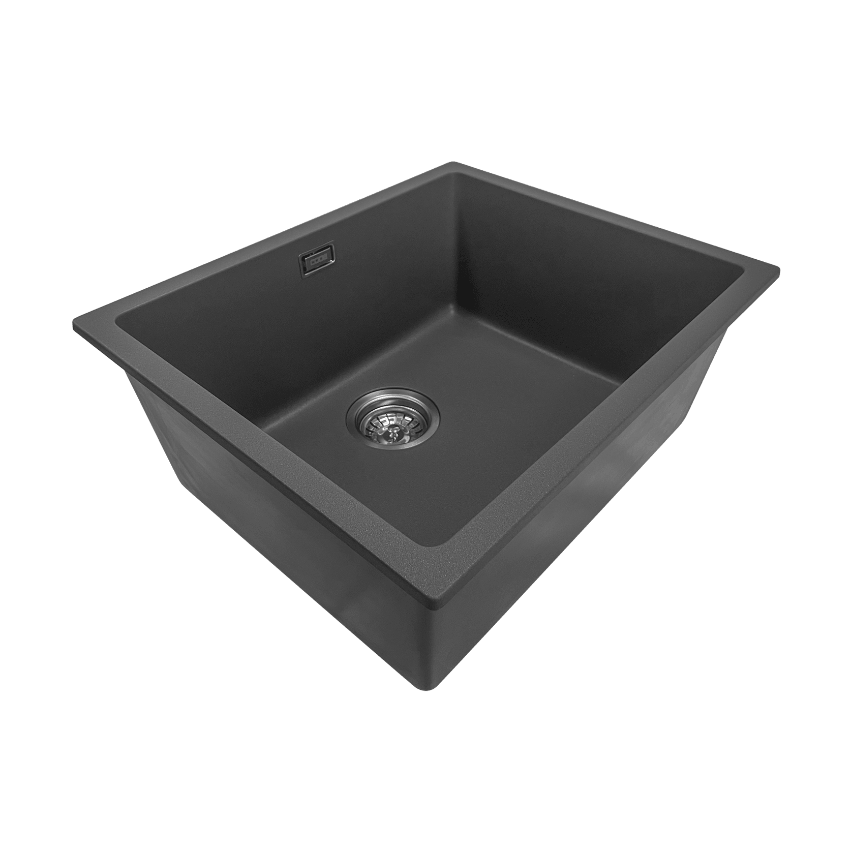 Aura Granite 500mm Single Kitchen Sink Matte Black gallery detail image