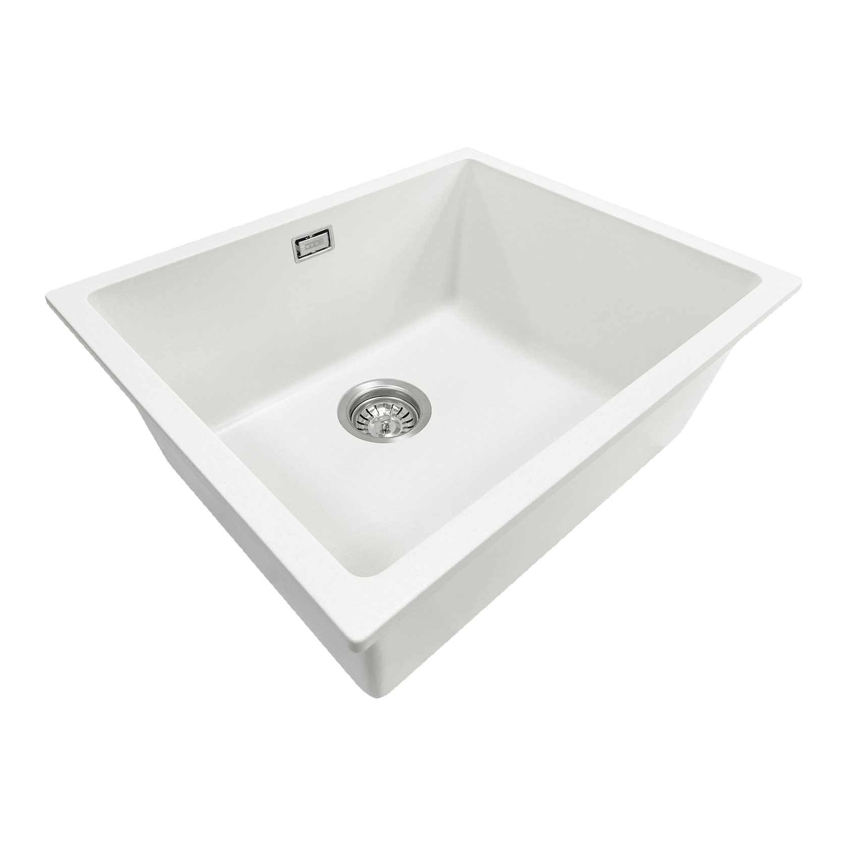 Aura Granite 500mm Single Kitchen Sink Matte White gallery detail image