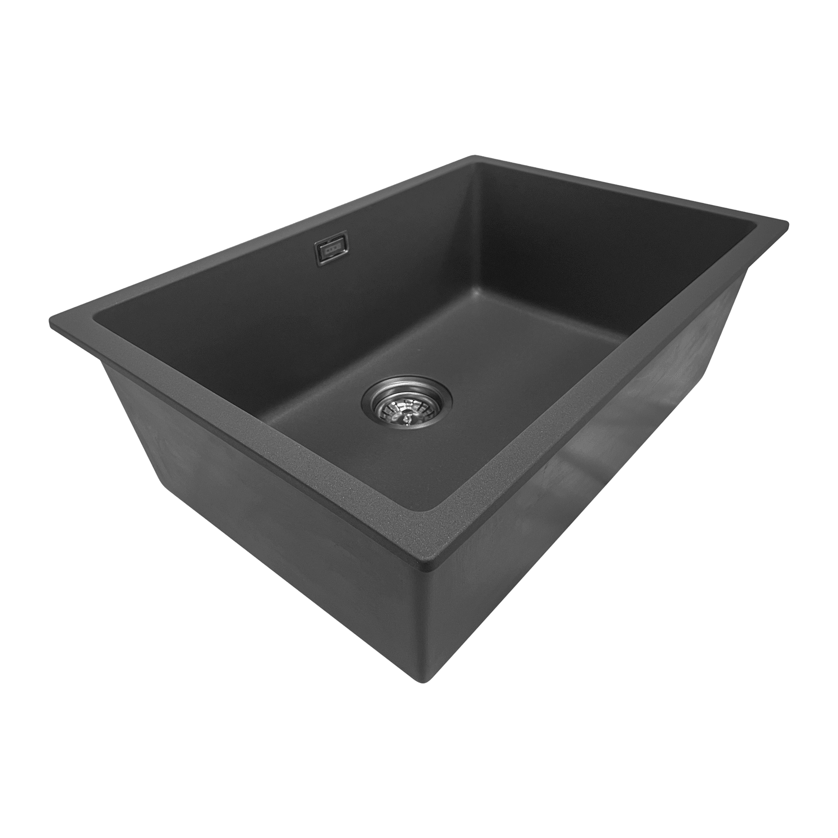 Aura Granite 600mm Single Kitchen Sink Matte Black gallery detail image