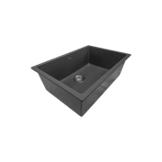 Aura Granite 600mm Single Kitchen Sink Matte Black gallery detail image