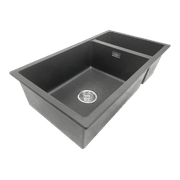 Aura Granite 500/200mm Dual Kitchen Sink Charcoal gallery detail image