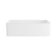 Hartley Single Farmhouse Fireclay Sink | Gloss White gallery detail image