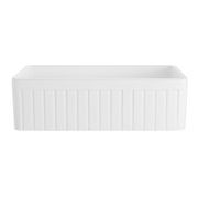 Hartley Single Farmhouse Fireclay Sink | Gloss White gallery detail image