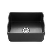 Hartley Small Single Farmhouse Sink | Satin Black gallery detail image