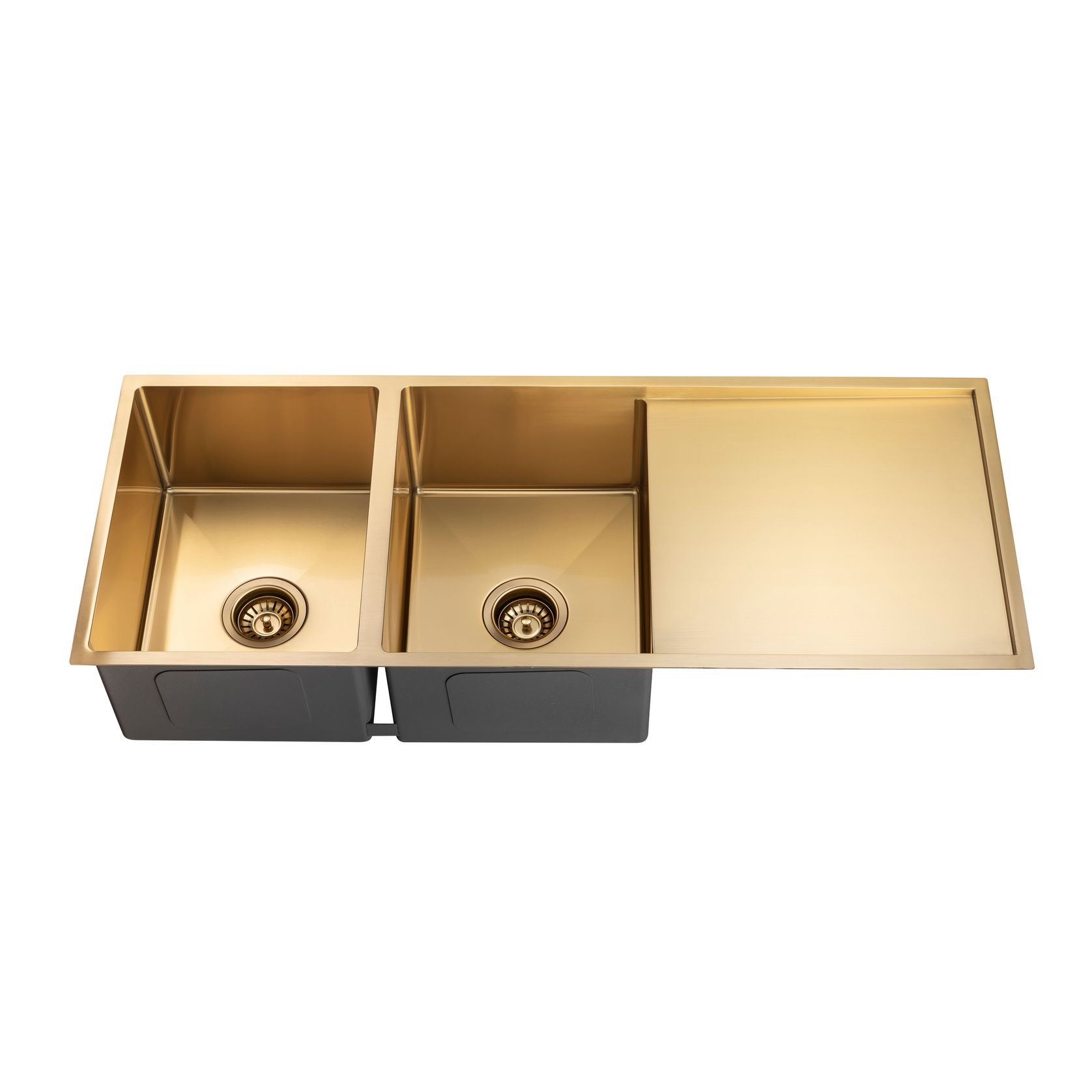 Stainless Steel Sink Double Bowl Brushed Brass gallery detail image